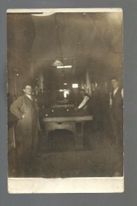 Winterset IOWA RP c1910 EAST SIDE POOL HALL Billiards Saloon Bar nr Des Moines