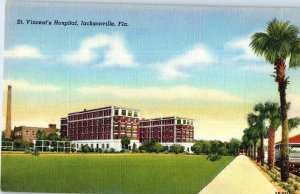 St Vincents Hospital Jacksonville Florida Postcard