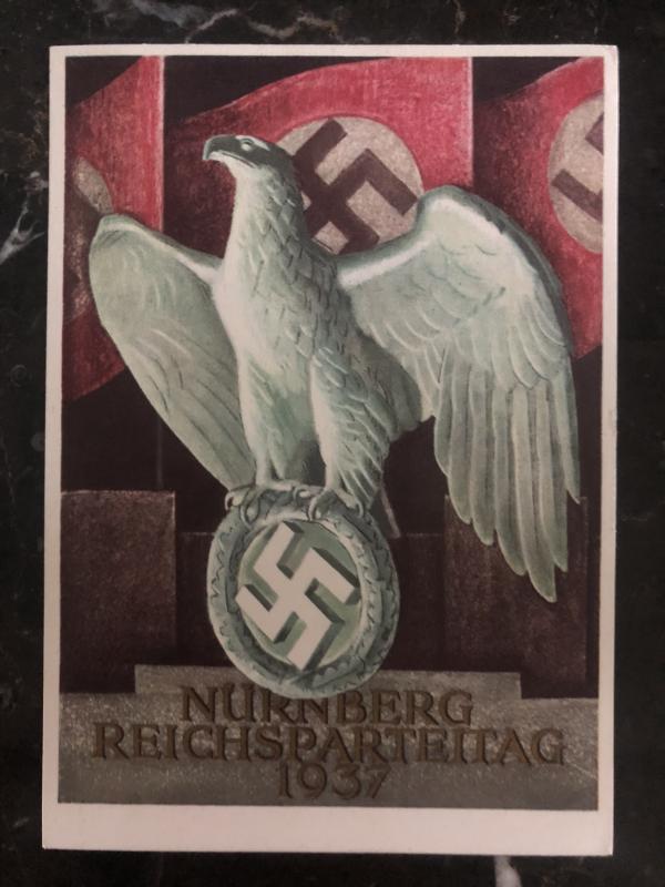 1937 Germany Picture Postcard cover Nurnberg Rally NSDAP Party