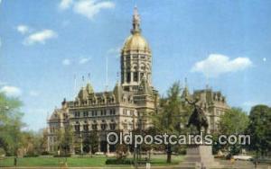 Hartford, Connecticut, CT State Capital USA 1959 postal used 1959