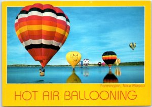 Postcard Hot Air Ballooning Farmington New Mexico USA North America