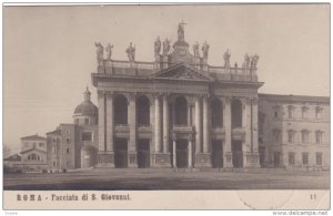 RP: ROMA (rome) , Italy , PU-1911 ; Facciata di S. Giovanni ; NPG photo postcard