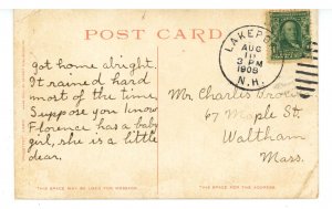 NH - Laconia. Pleasant & Main Streets © 1908