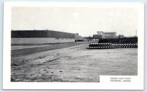 PITTSBURG, Kansas KS ~ DICKEY CLAY PLANT Manufacturing Factory Postcard