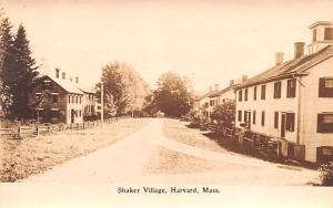 Village Real Photo Harvard Massachusetts MA USA Shaker Unused 