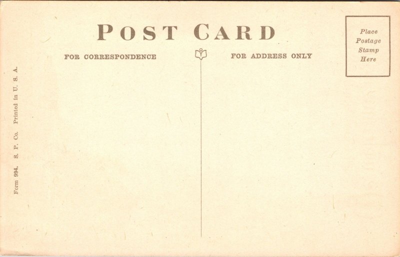 VINTAGE POSTCARD TYPICAL 1950s WE WELCOME YOU TO SUNDAY SCHOOL