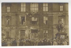 German Revolution 1919 Berlin Schloss Freikorps RPPC 51879