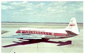 Trans Canada Airlines Viscount at Windsor Airport Airplane Postcard