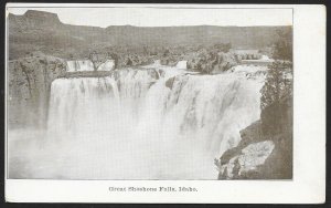 Great Shoshone Falls Idaho Unused c1905