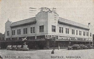 Beatrice Nebraska Arcade Building Vintage Postcard AA7804