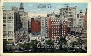 Birds Eye View - MIlwaukee, Wisconsin WI Postcard