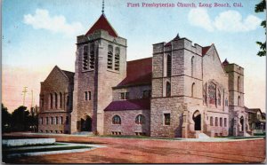 First Presbyterian Church Long Beach California Vintage Postcard C198