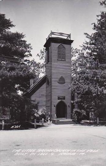 Iowa Nashua Little Brown Church In The Vale Real Photo RPPC