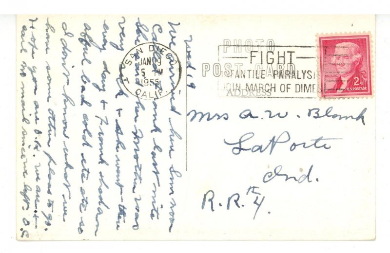 CA - Point Loma. Old Spanish Light House     *RPPC