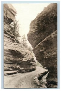 C.1910 The Narrows Williams Canyon Colorado Springs Hand Colored Postcard F63 