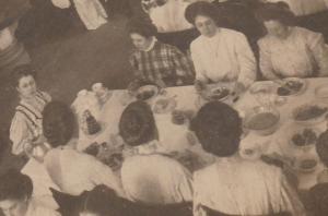 RPPC Women Dining (Men optional?) - Found with Cleveland Ohio cards