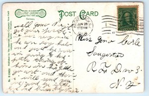 Hackensack NJ State Clay Street Postcard New Jersey