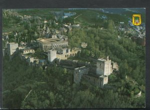 Spain Postcard - Aerial View of Granada - La Alhambra    RR6683