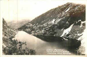 Postcard RPPC California Lake Agnew Carson's Camp Frasher 23-10551