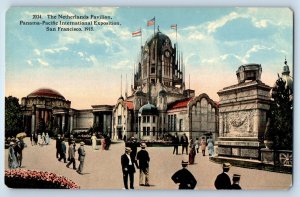 1915 The Netherlands Pavilion Panama Pacific International Exposition Postcard