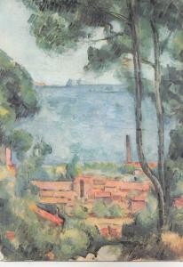 BF33979 paul cezanne blick auf l estaque  painting art front/back scan