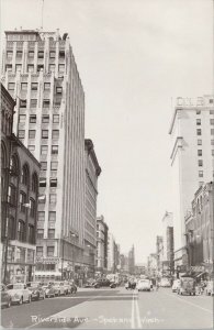 Spokane WA Riverside Avenue Real Photo Postcard G65