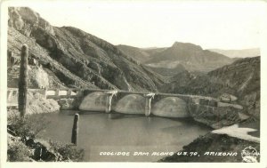 Arizona Coolidge Dam US 701940s Frasher RPPC Photo Postcard 12771