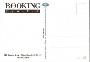Booking Table Cafe MIAMI Florida Postcard CE10