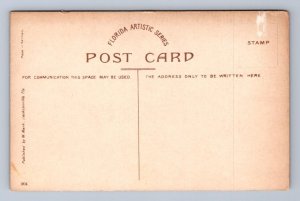 ST. JOHNS RIVER VIEW WITH BRIDGE JACKSONVILLE FLORIDA POSTCARD (c.1910)