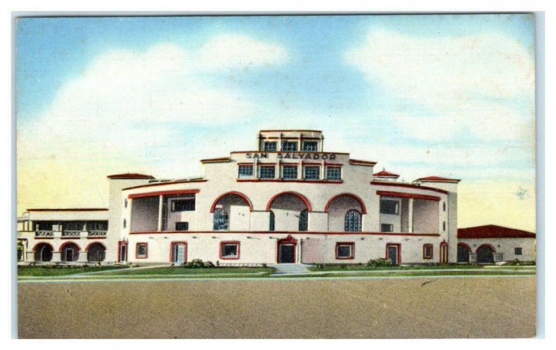 SAN SALVADOR, El Salvador ~ The NEW AIRPORT c1930s? Linen  Postcard