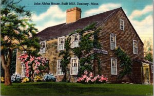 Massachusetts Duxbury John Alden House Built 1853