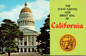 California Sacramento State Capitol Building and State Seal