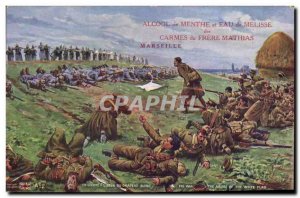 Old Postcard Militaria L & # 39abus white flag Brother Mathias