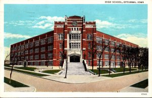 Iowa Ottumwa High School 1935 Curteich