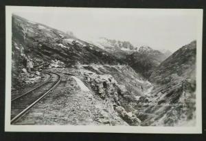 Mint Canada Dead Horse Gulch White Pass Trail Yukon Tracks Real Picture Postcard