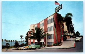 LA JOLLA, California CA ~ Roadside PARK VISTA HOTEL Apartments 1950s  Postcard