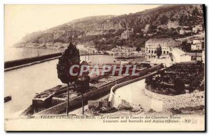 Old Postcard Villefranche Sur Mer The Lazaretto and the Army Barracks Alpine ...