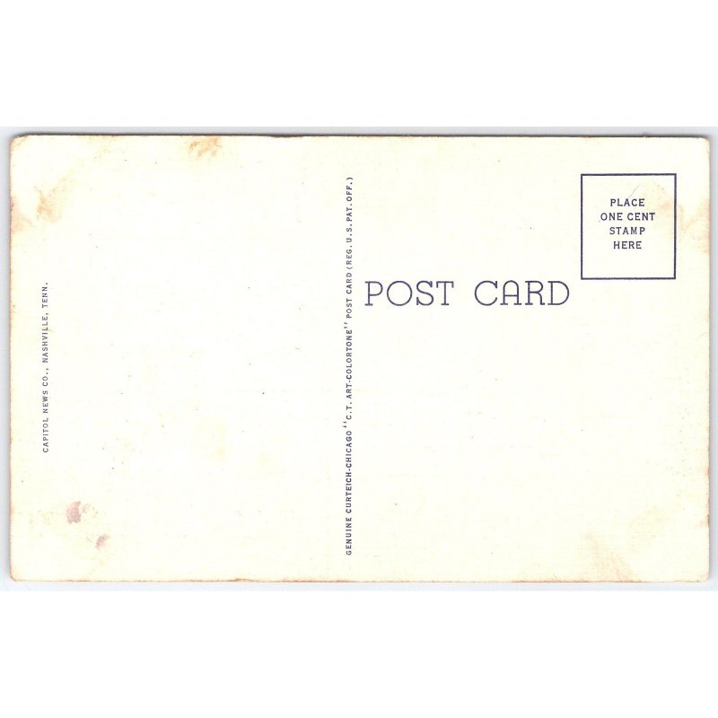 Postcard The Stage Coach of General Andrew Jackson Hermitage Nashville