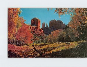 Postcard Courthouse Rock In Beautiful Oak Creek Canyon, Sedona, Arizona