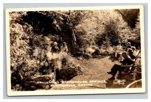 Vintage 1900's RPPC Postcard Bruckman's Breitenbush Hot Springs Oregon POSTED