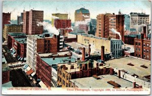 1909 The Heart Of Chicago Illinois IL Factories & Buildings Posted Postcard