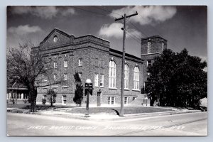 J95/ Brownsville Texas RPPC Postcard c1940s Forst Baptist Church  29