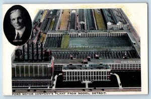 1940 Detroit Michigan Vintage Postcard Ford Motor Company's Plant Model Building