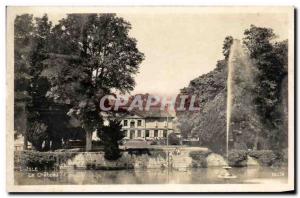 Old Postcard L & # 39Isle Le Chateau