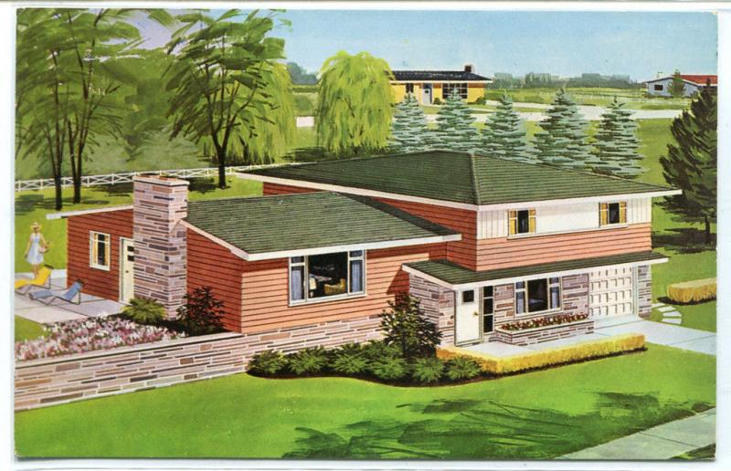 Capri House Design Swift Precision Cut Homes advertising postcard 