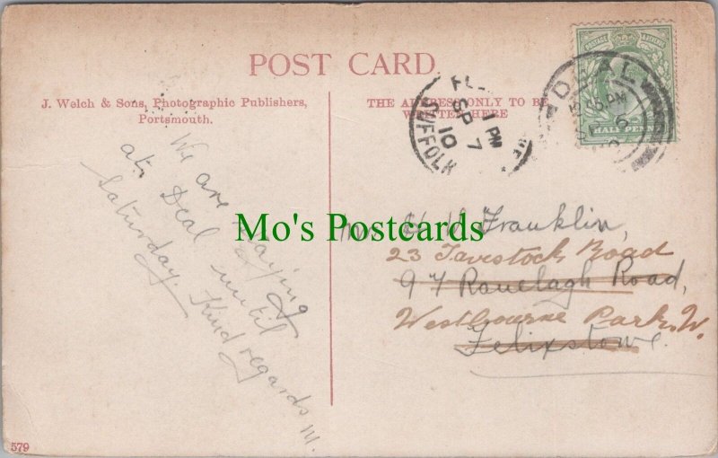 Genealogy Postcard - Franklin, 97 Ranelagh Road, Felixstowe, Suffolk GL1318