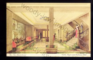 LS2560 - Cunard Liner - Mauretania's interior - Entrance Hall & Foyer - postcard