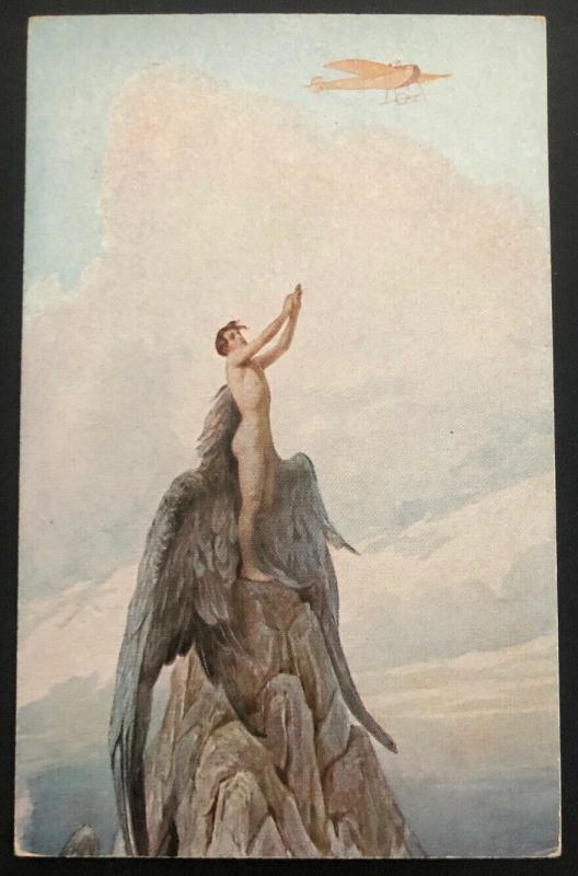 Mint Artistic Color Picture Postcard PPC S Solomko Dream Of Icarus