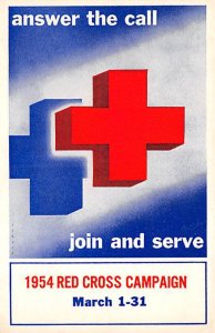 Answer The Call, Join and Serve American National Red Cross 1954 Fund Campaig...