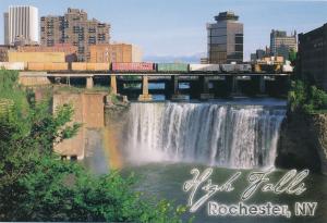 Freight Train over High Falls - Genesee River, Rochester, New York